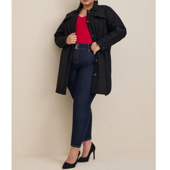 TORRID NWT WOOL LONGLINE SHACKET - Picture 1 of 5